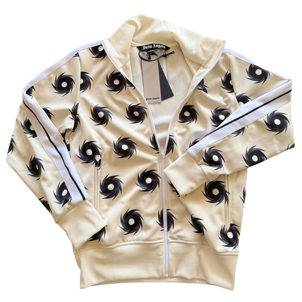 RETAIL $690 Palm Angels Hurricane Track Jacket Print Zip Up Jacket *NWT*SZ SMALL - Picture 3 of 10